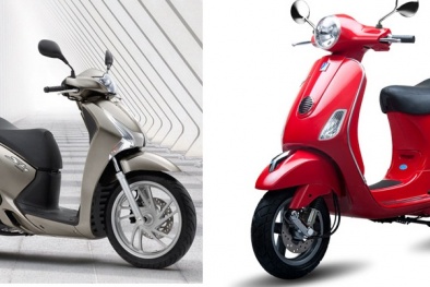 Có 70 triệu, nên mua Honda SH hay Vespa LX?
