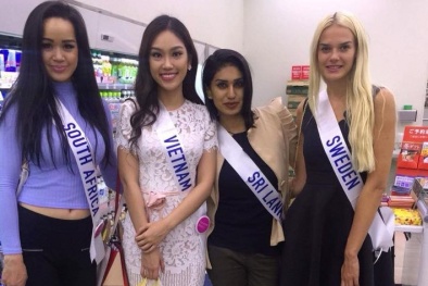 Những hình ảnh đầu tiên của Phương Linh tại Hoa hậu Quốc tế 2016