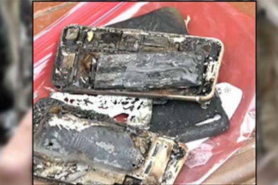 iPhone 7 phát nổ, bốc cháy trong ô tô