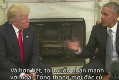 Dáng ngồi ở Nhà Trắng tiết lộ gì về uy quyền của Obama và Trump?