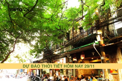 Dự báo thời tiết (29/11): Bắc bộ hanh khô kéo dài