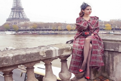 'Nữ hoàng sắc đẹp toàn cầu' Ngọc Duyên gây ấn tượng trên phố Paris