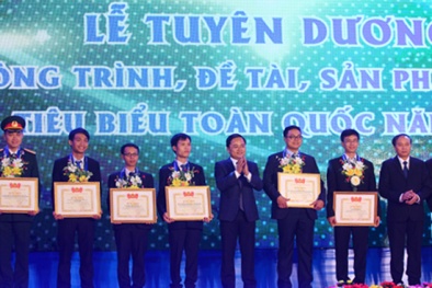 Vinh danh 34 công trình, sản phẩm sáng tạo trẻ xuất sắc 2016
