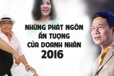 Những phát ngôn ấn tượng của doanh nhân Việt năm 2016