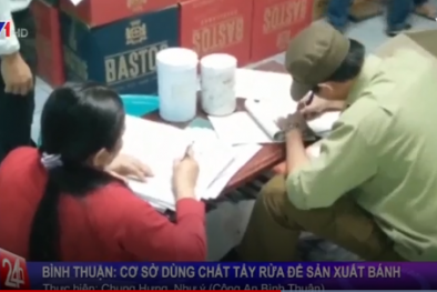 Phát hiện sơ sở sản xuất bánh ngọt sử dụng hóa chất độc hại