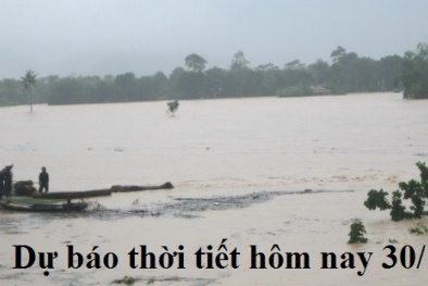 Dự báo thời tiết hôm nay 30/12: Cảnh báo mưa lớn, lũ ở Quảng Trị đến Khánh Hòa