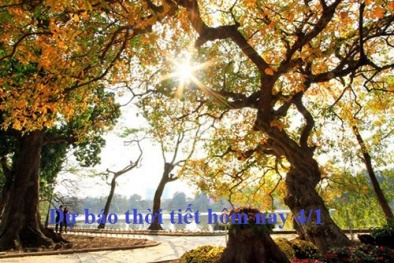 Dự báo thời tiết ngày 4/1: Bắc bộ thời tiết hanh khô