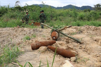 Đắk Nông: Phát hiện bom 'khủng' nặng 226kg còn nguyên kíp nổ