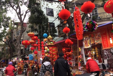 Phố Hàng Mã rực rỡ ngày giáp Tết