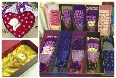 Hoa hồng dát vàng, hoa hồng sáp cho Valentine càng thơm càng độc hại