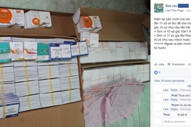 SIM rác 10.000 đồng vẫn được bán tràn lan trên mạng