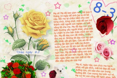 Thơ hay ngày 8/3 dành tặng phái đẹp