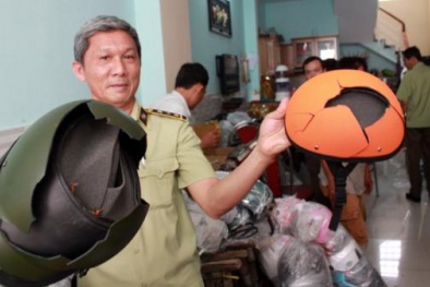 Nguy hại từ mũ bảo hiểm nhái, kém chất lượng