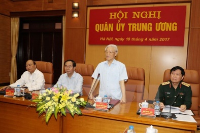 Tổng Bí thư Nguyễn Phú Trọng chủ trì hội nghị Quân ủy Trung ương