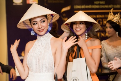 Á hậu Huyền My xinh đẹp đón top 5 Hoa hậu Hoà bình thế giới