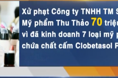 Thu hồi 7 mỹ phẩm của công ty Thu Thảo chứa chất gây hại da