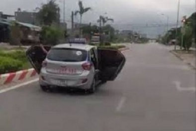 Diễn biến mới vụ lái xe taxi mở bung hai cánh cửa để chở người đi cấp cứu ở Thanh Hóa