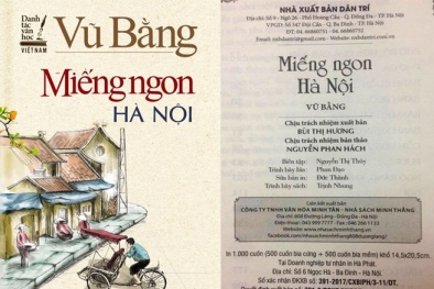 Tùy bút ‘Miếng ngon Hà Nội’ tái bản mới nhất bị thu hồi và tiêu hủy