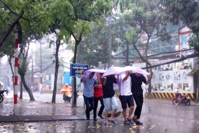 Cơn mưa giải nhiệt cho người dân Thủ đô trưa 6/6: Hà Nội đã giảm 5 độ C