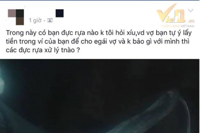 Câu hỏi gây tranh cãi: Vợ tự ý lấy tiền của chồng cho em gái, xử lý thế nào?