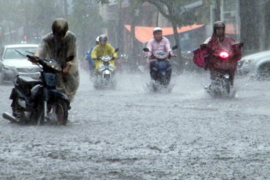 Các tỉnh Bắc Bộ có mưa vừa, mưa to trên diện rộng