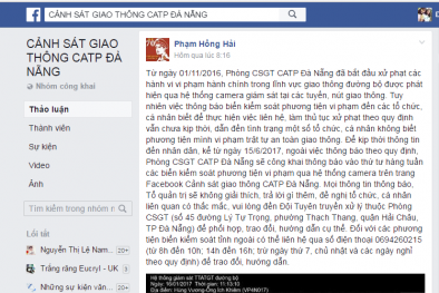 Đà Nẵng sẽ đăng thông tin xe vi phạm giao thông lên Facebook