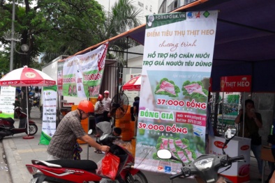 Mở 2 điểm bán thịt lợn đồng giá 39.000 đồng ở Hà Nội