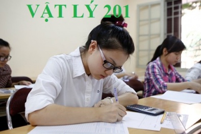 Đáp án môn Vật lý mã đề 201 THPT Quốc gia 2017 nhanh nhất