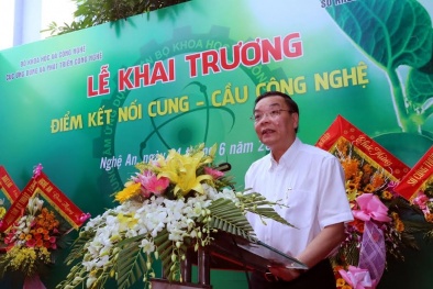 Bộ trưởng Bộ KH&CN Khai trương Điểm kết nối cung cầu công nghệ vùng Bắc Trung bộ