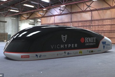 Lộ diện tàu siêu tốc chạy với vận tốc 1200 km/h
