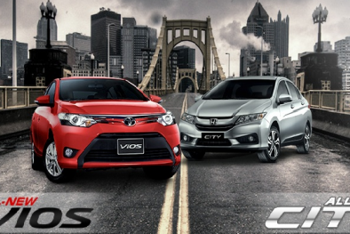 Đọ sức hai ‘đối thủ truyền kiếp’ Toyota Vios và Honda City