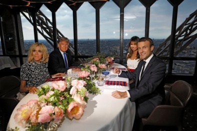 Tiệc tối tổng thống Pháp tiếp ông Trump và Phu nhân đặc biệt như thế nào?