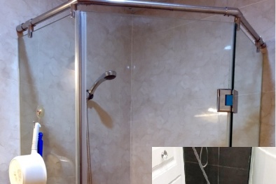 Thận trọng kẻo mang thương tích vì kính cường lực trong nhà tắm