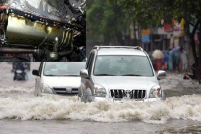 Ô tô bị ngập nước xử lý không đúng cách có thể khiến xe như 'đồ bỏ'