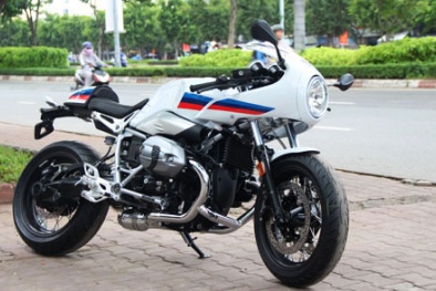 Cận cảnh môtô BMW R nineT Racer - mẫu xe cổ điển nhập tư nhân đầu tiên về VN