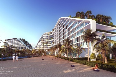 2.000 khách hàng dự lễ giới thiệu khách sạn 'xanh' có bể bơi dài nhất Việt Nam