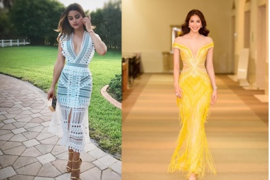 Diện đầm dài thướt tha, hoa hậu Phạm Hương và bạn thân Clarissa Molina đầy kiêu sa quyến rũ