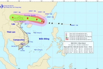 Cơn bão số 6 sẽ ảnh hưởng lớn đến Bắc Bộ trong chiều và đêm nay