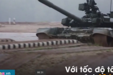 Nga trình diễn uy lực của xe tăng T-90
