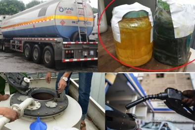 Cảnh giác với 'xăng bẩn' pha dung môi, bột màu