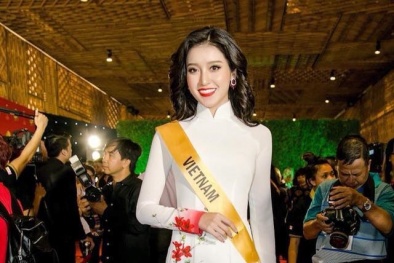 Mở màn đêm chung kết, Huyền My đã có chiến thắng thuyết phục tại hạng mục này