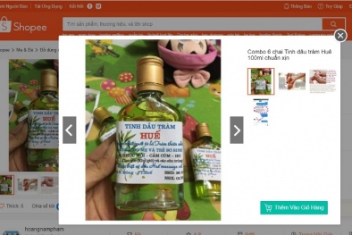 Một chai dầu tràm Huế bán trên Shopee: 100 ml còn có... hơn nửa