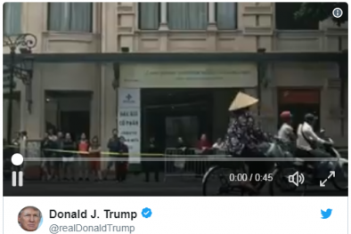 Hình ảnh Việt Nam mở màn cho video cảm ơn châu Á của Tổng thống Donald Trump