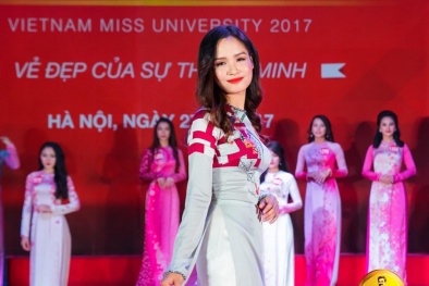 Vòng bán kết Hoa khôi Sinh viên: Thí sinh khoe vẻ đẹp tươi tắn trong tà áo dài