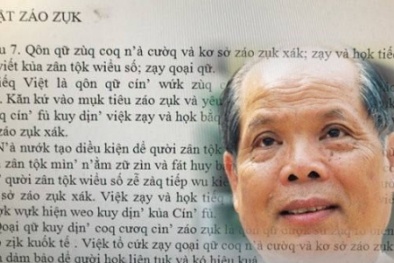 PGS.TS Bùi Hiền: Họ dùng chính chữ của tôi để chửi tôi, chứng tỏ chữ này rất nhanh vào đầu
