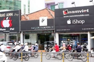 Cửa hàng tại Việt Nam nếu treo logo Apple bừa bãi sẽ bị xử phạt