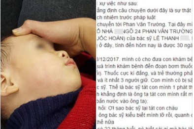 Bé trai 22 tháng tuổi bị bác sĩ tát đỏ mặt: Bộ Y tế yêu cầu kiểm tra và xử lý nghiêm khắc