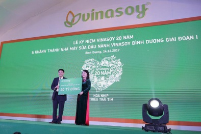 Vinasoy khánh thành giai đoạn một nhà máy 900 tỷ đồng ở Bình Dương