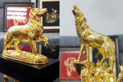 Thị trường Tết 2018: Tượng khuyển dát vàng chục triệu đồng phục vụ đại gia