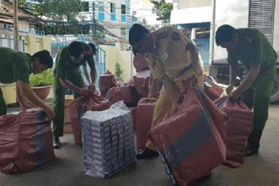 Phát hiện lượng 'khủng' thuốc lá 555 nhập lậu tại Quảng Bình